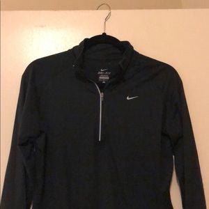 Black NIKE quarter-zip long sleeve